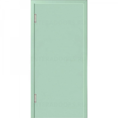 Маятниковая дверь пластиковая гладкая Kapelli Classic ментол RAL 6019