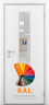 Дверь композитная Poseidon ДО окрашенная по RAL с вентиляционной решеткой