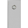 Маятниковая дверь пластиковая гладкая Kapelli Classic светло серый RAL 7035 с отбойной пластиной