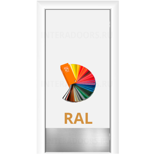 Маятниковая влагостойкая дверь ПВХ Etadoor ДГ окрашенная по RAL