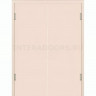 Маятниковая двухстворчатая дверь пластиковая гладкая Kapelli Classic кремовый RAL 9001